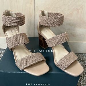 The Limited Catey Heeled Sandals size 7 beige nude